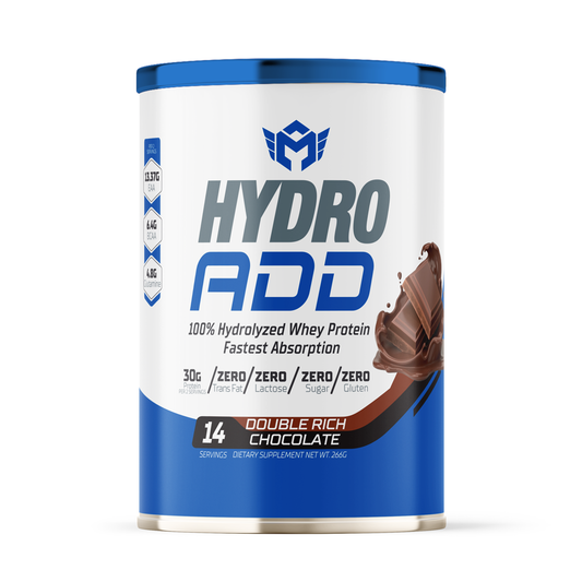 Muscle Add Hydro Add 100%Hydrolyzed Whey Protein Fastest Absorption-14Serv.-266G.