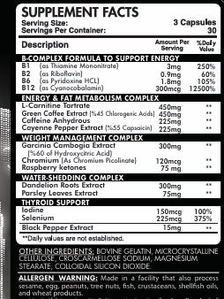 Black Burn 5.0 - 30Serv - 90Capsules
